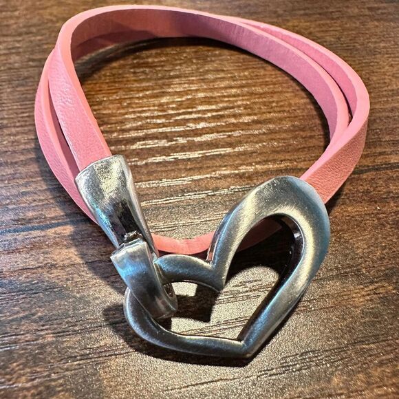 Handmade Boho Hippie Leather Heart Love Double Wrap Bracelet, Gift Box‎ - Picture 1 of 6